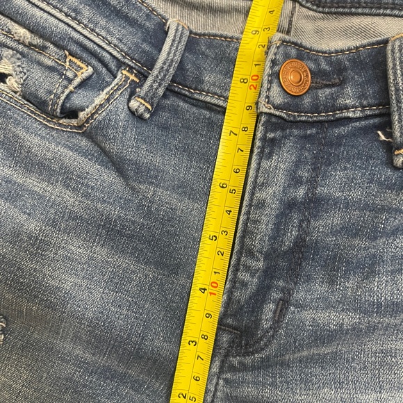 Abercrombie & Fitch Womens Jeans Size 26 Blue Harper Super Skinny Distressed - Picture 7 of 8
